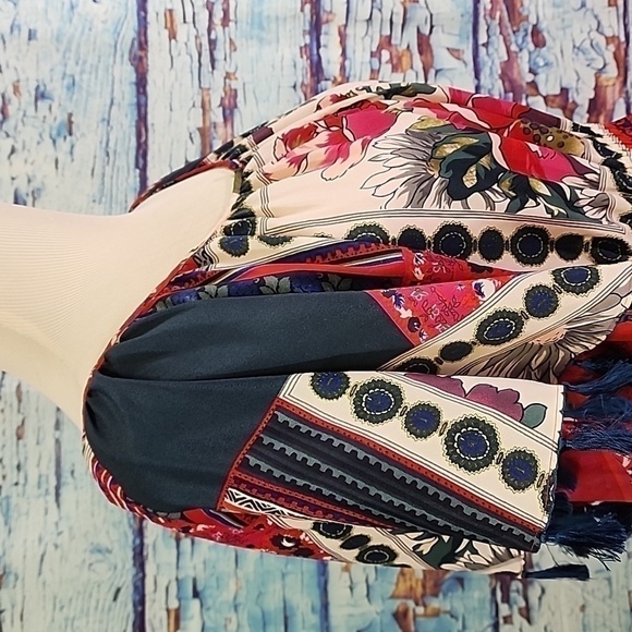 VANESSA Virginia floral patchwork dress size M - Picture 2 of 7